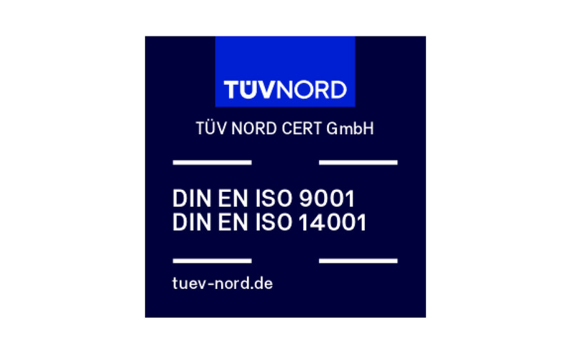 Symbol für zertifiziertes Unternehmen nach DIN EN ISO 9001