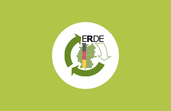  ERDE System Logo against green background