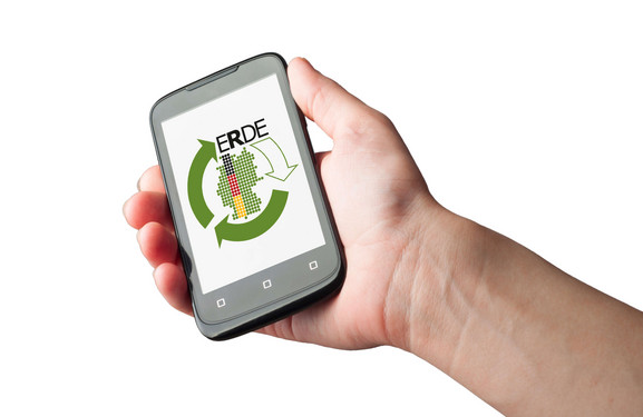 Erde-App Handy
